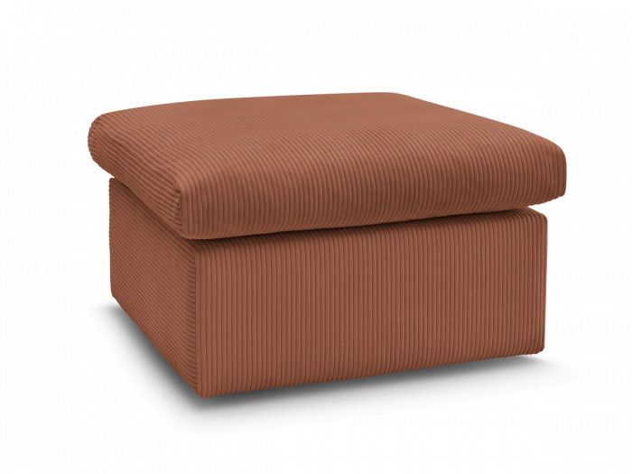 Pouf ENORE tissu velours côtelé