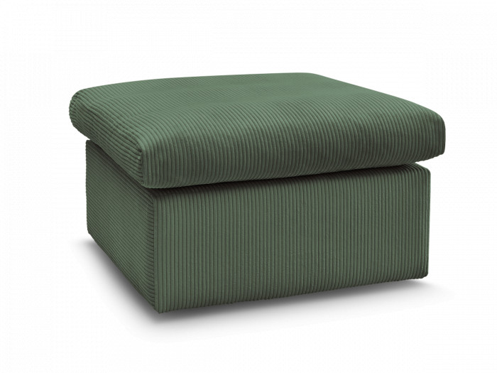 Pouf ENORE tissu velours côtelé