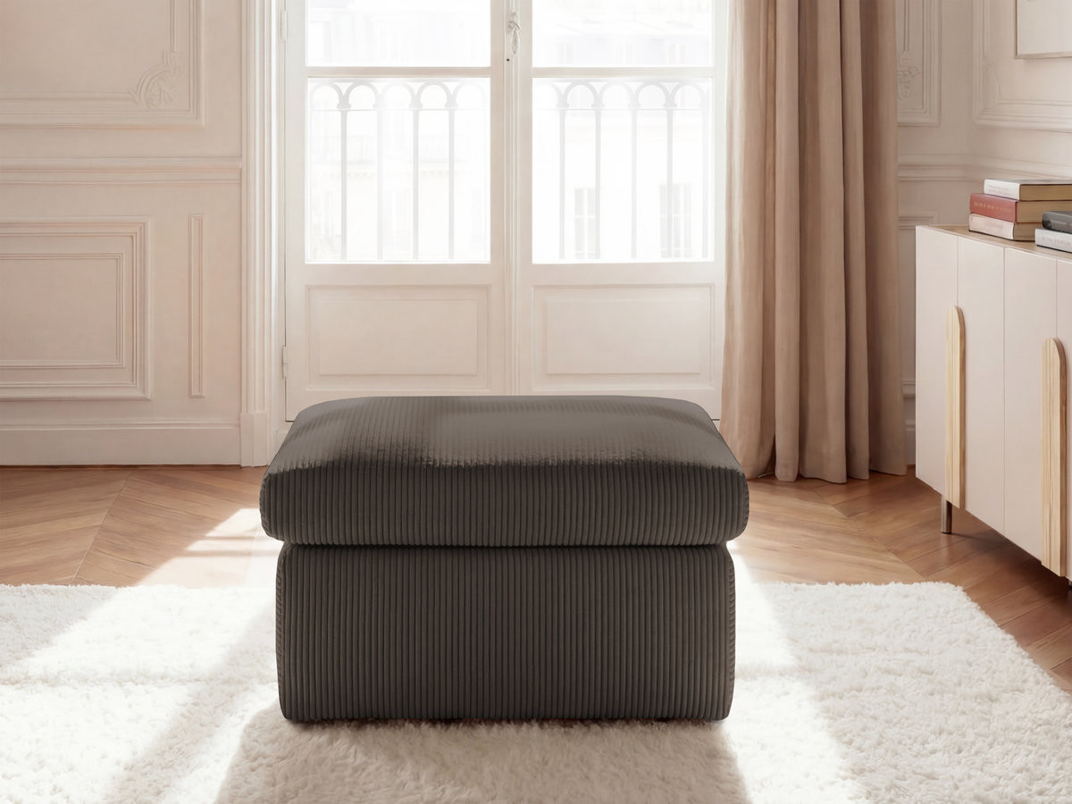 ENORE poef in corduroy stof