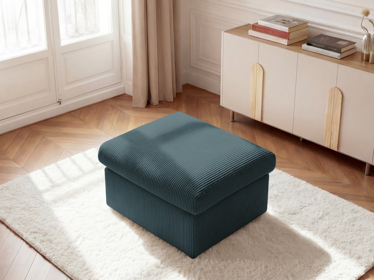 ENORE poef in corduroy stof