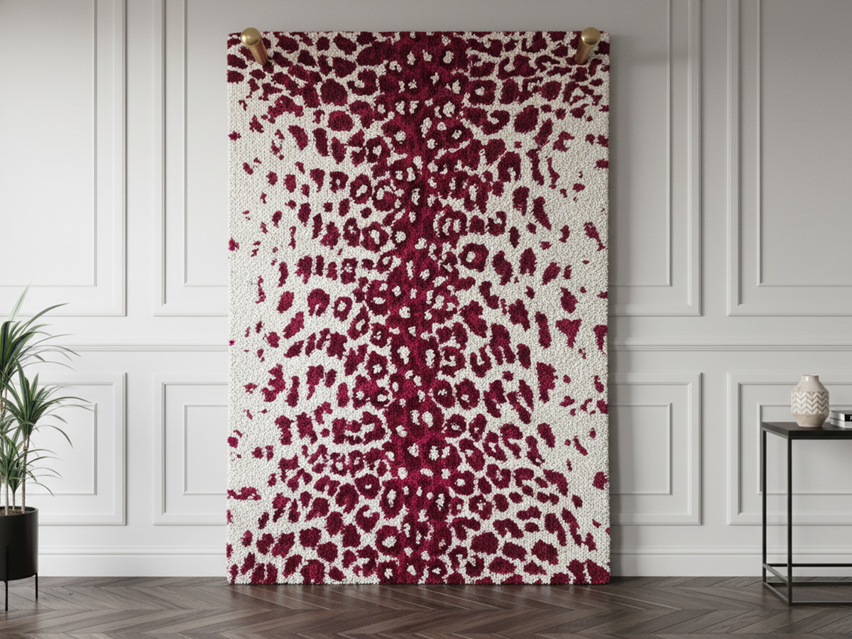 Tapis shaggy MERYL motif léopard Edition Limitée Tapis shaggy MERYL motif léopard Edition Limitée