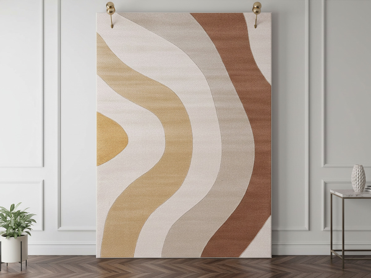 Tapis poils ras NOVA motif abstrait Tapis poils ras NOVA motif abstrait