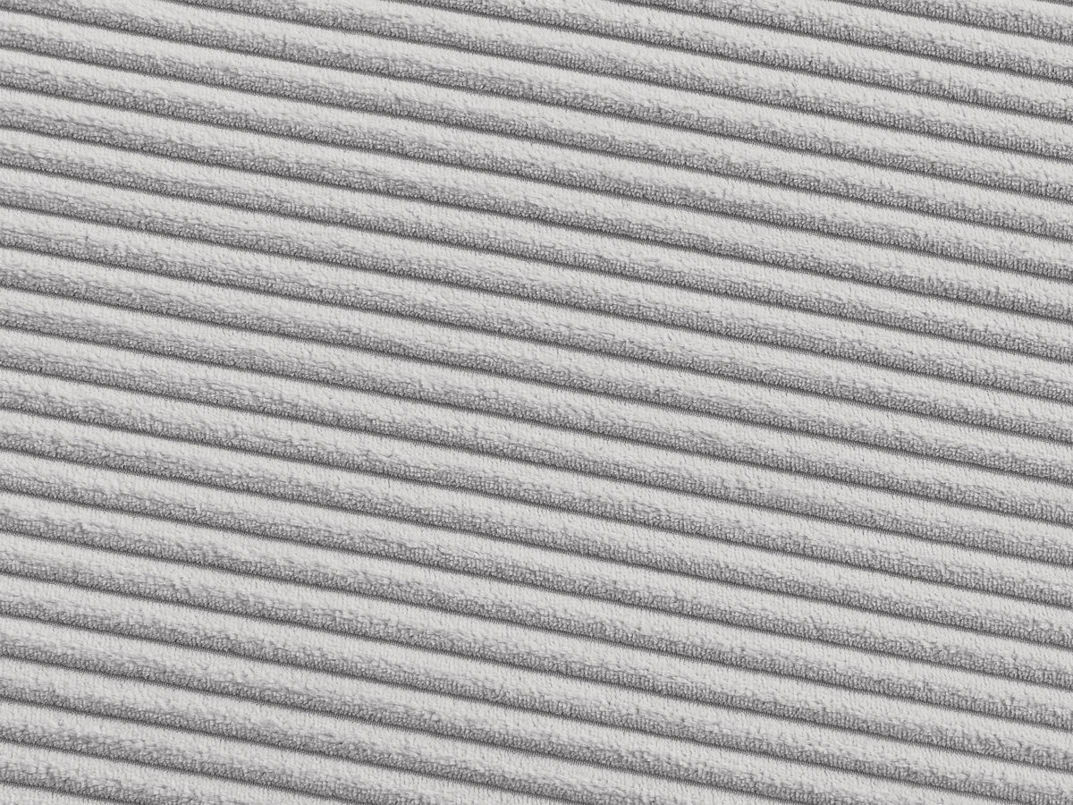 Canapé d'angle fixe ENORE velours côtelé avec pouf