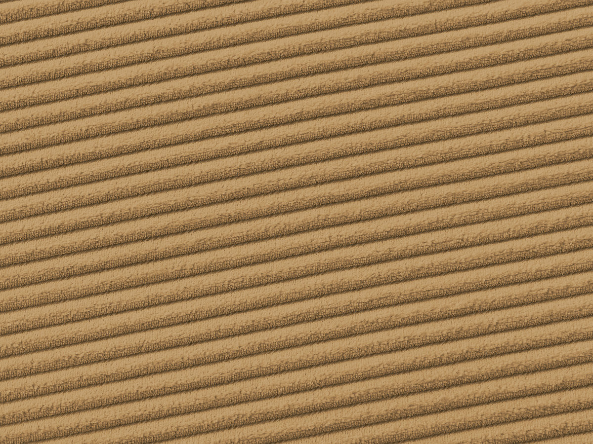 Canapé d'angle fixe ENORE velours côtelé avec pouf