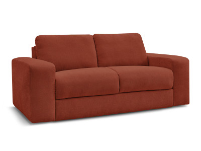 Canapé droit convertible IBIZA ouverture express tissu texturé