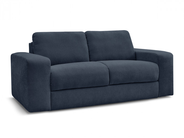 Canapé droit convertible IBIZA ouverture express tissu texturé