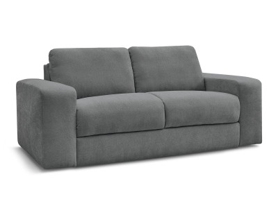 Canapé droit convertible IBIZA ouverture express tissu texturé