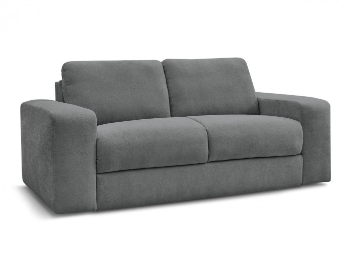 Canapé droit convertible IBIZA ouverture express tissu texturé