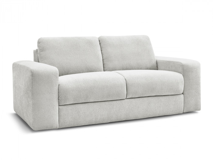 Canapé droit convertible IBIZA ouverture express tissu texturé