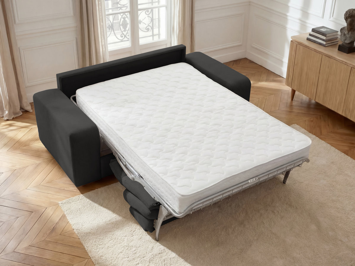 IBIZA slaapbank met snelopeningsmechanisme en structuurstof