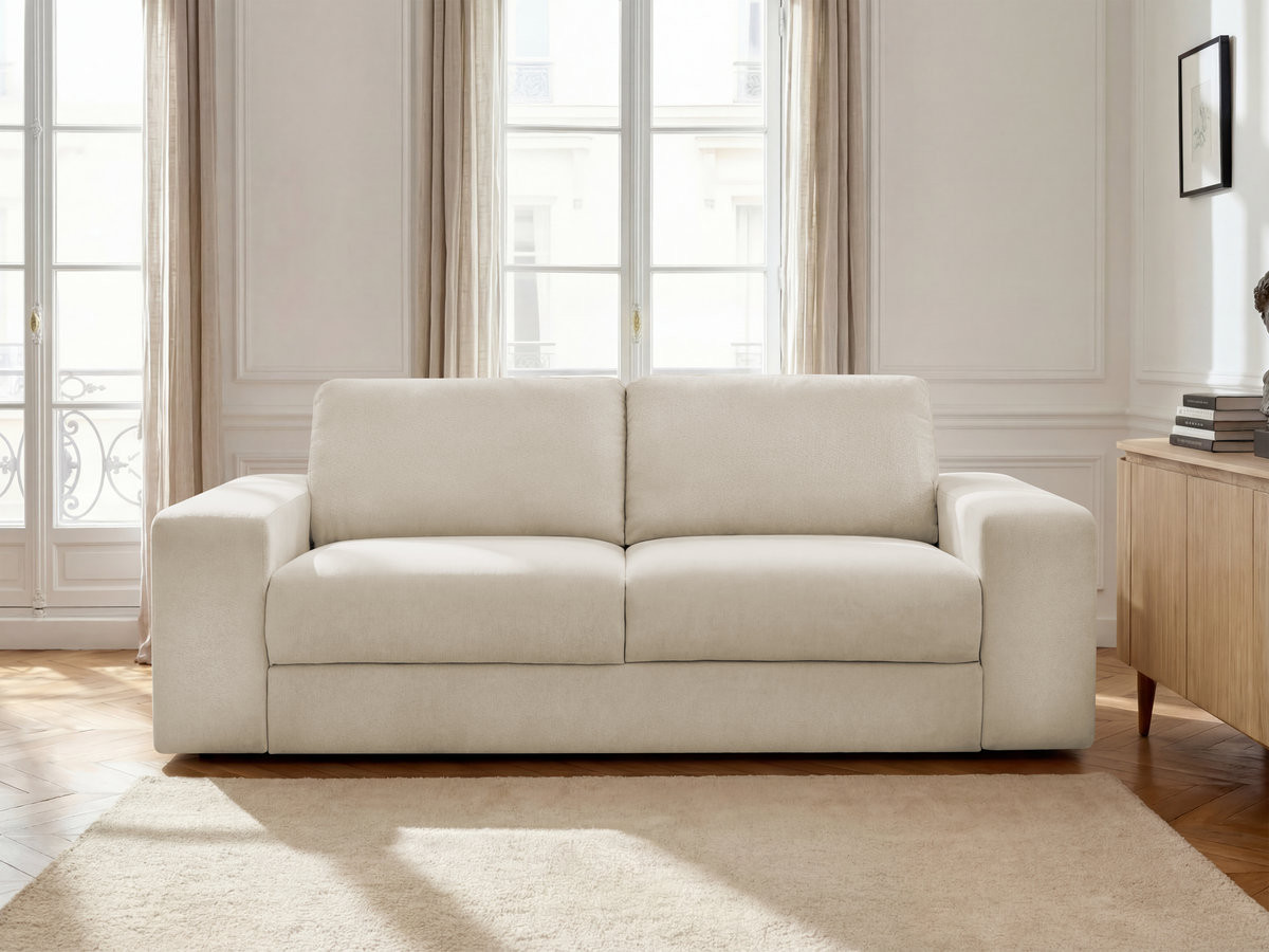 IBIZA slaapbank met snelopeningsmechanisme en structuurstof