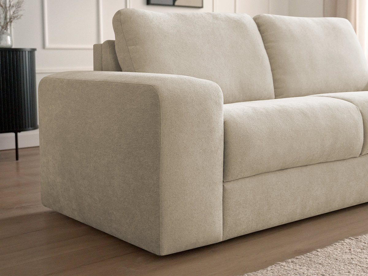 IBIZA slaapbank met snelopeningsmechanisme en structuurstof