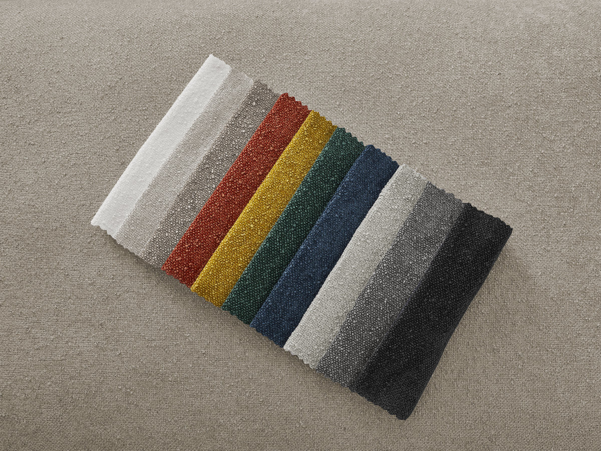 Canapé droit convertible IBIZA texturé taupe — vue 5