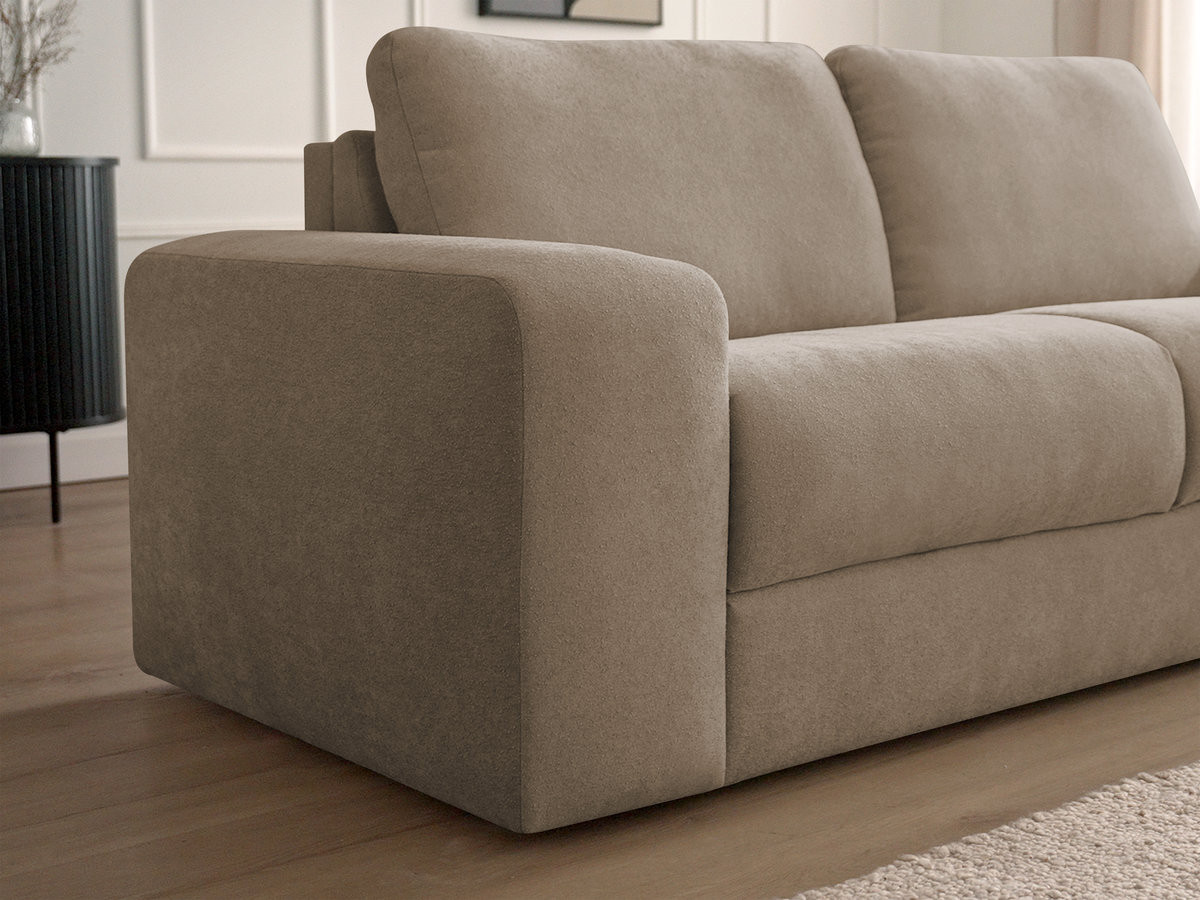 IBIZA slaapbank met snelopeningsmechanisme en structuurstof