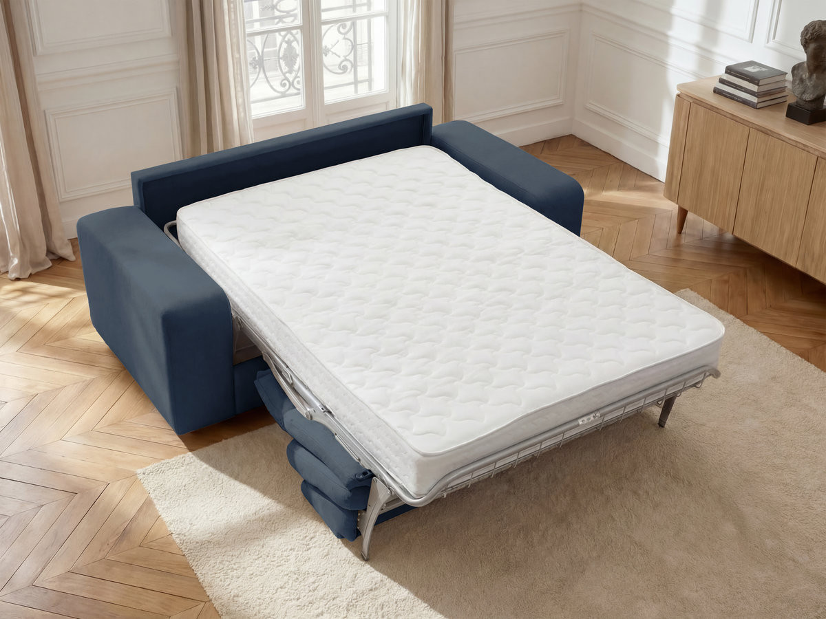 IBIZA slaapbank met snelopeningsmechanisme en structuurstof