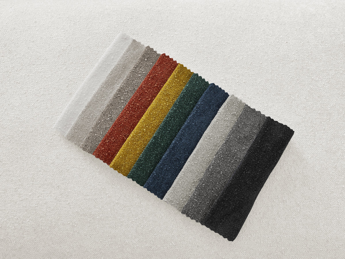 Canapé droit convertible IBIZA texturé blanc — vue 5