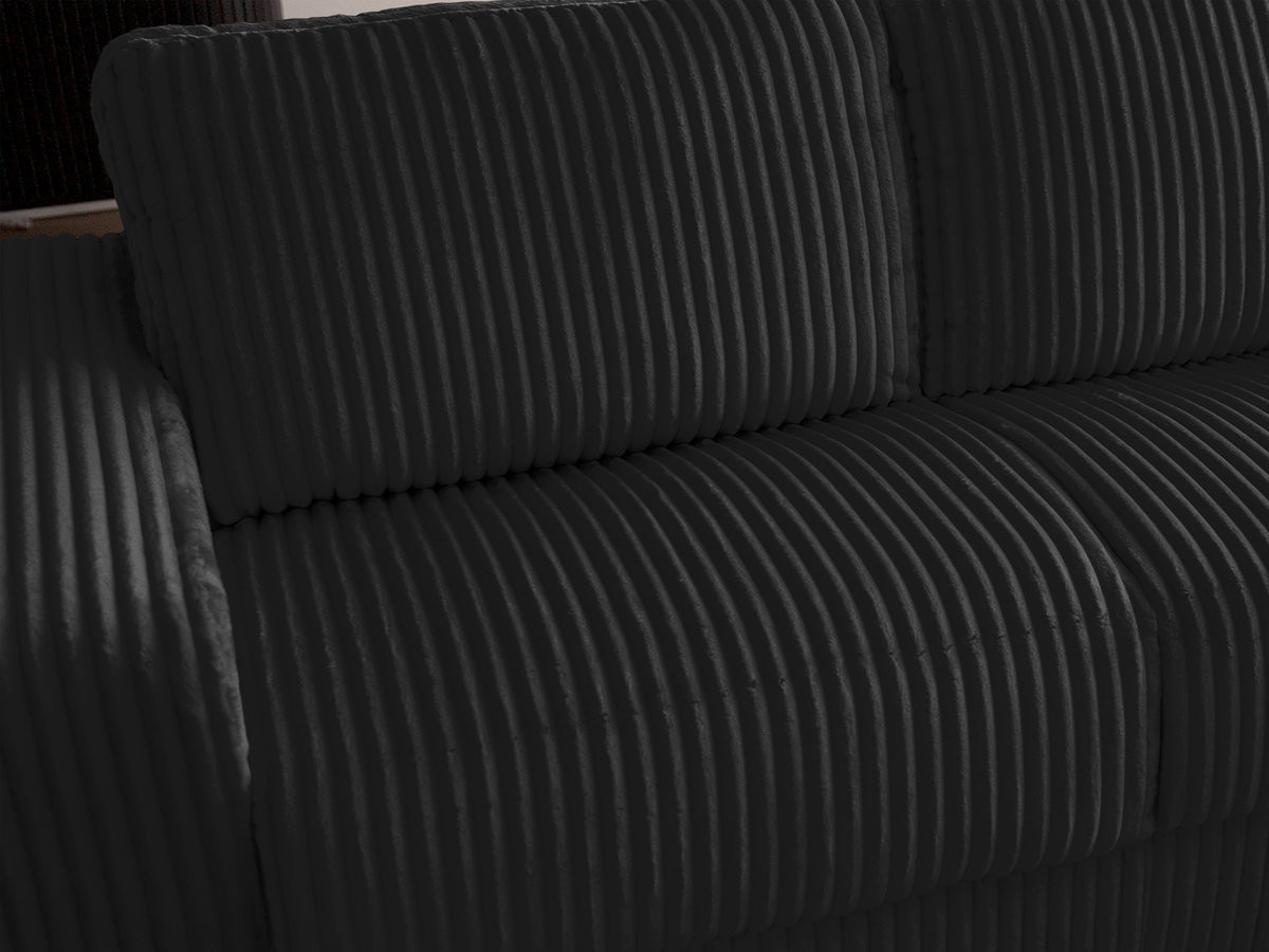 Canapé droit convertible IBIZA ouverture express velours côtelé