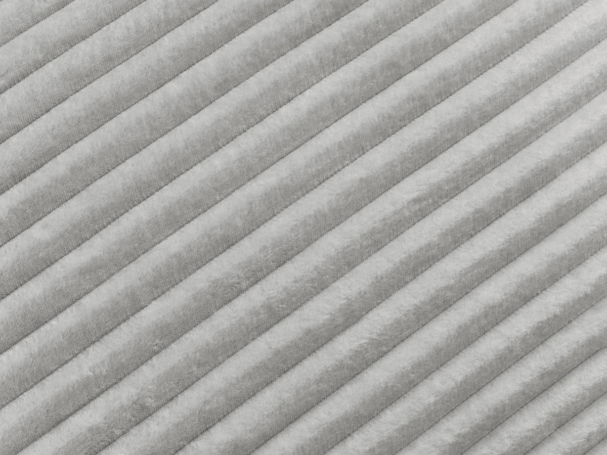 Canapé droit convertible IBIZA velours côtelé gris clair — vue 5