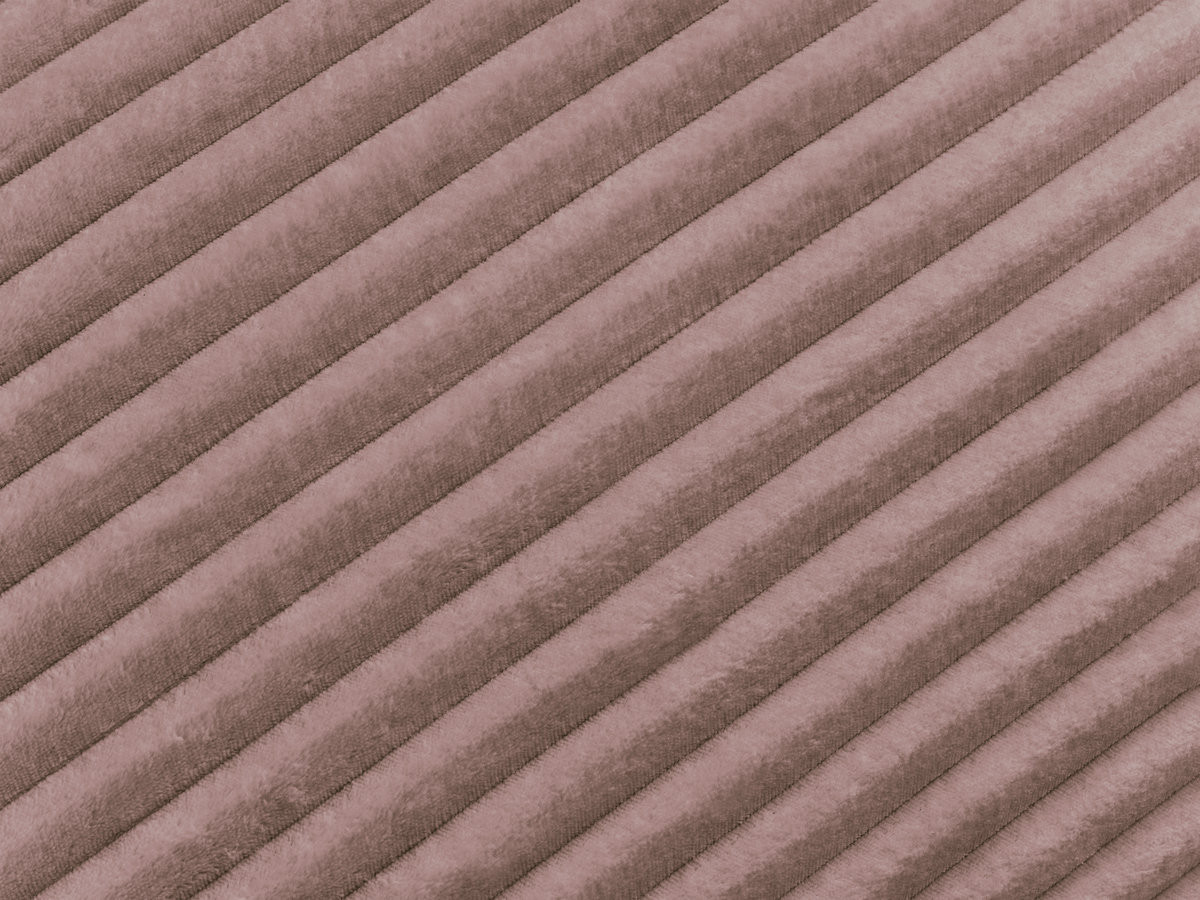 Canapé droit convertible IBIZA velours côtelé rose — vue 5