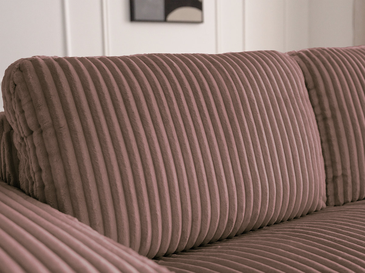 Canapé droit convertible IBIZA ouverture express velours côtelé