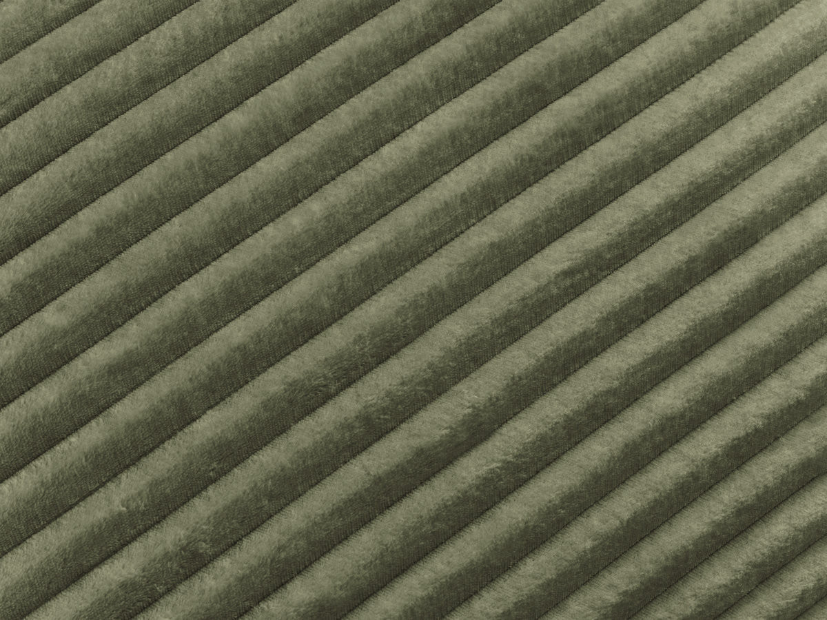 Canapé droit convertible IBIZA velours côtelé vert — vue 5