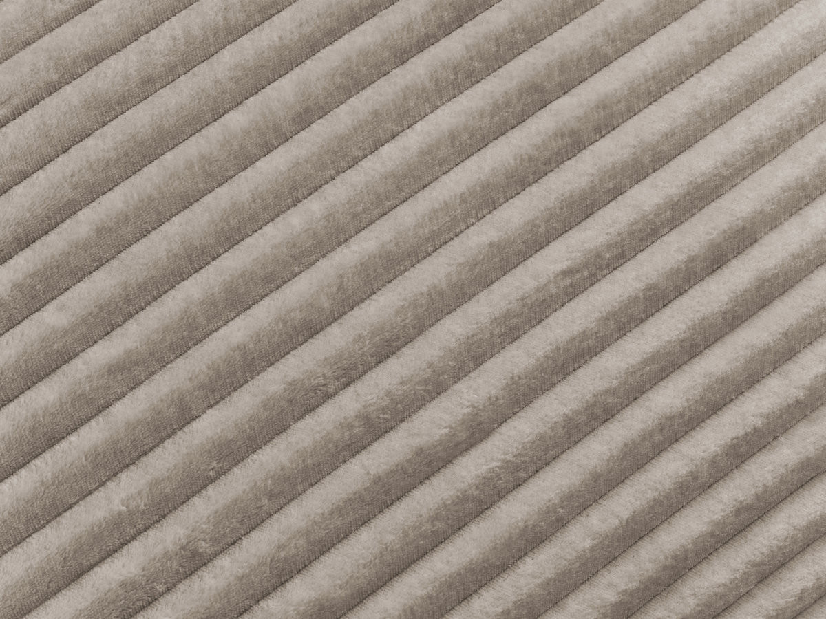 Canapé droit convertible IBIZA velours côtelé taupe — vue 5