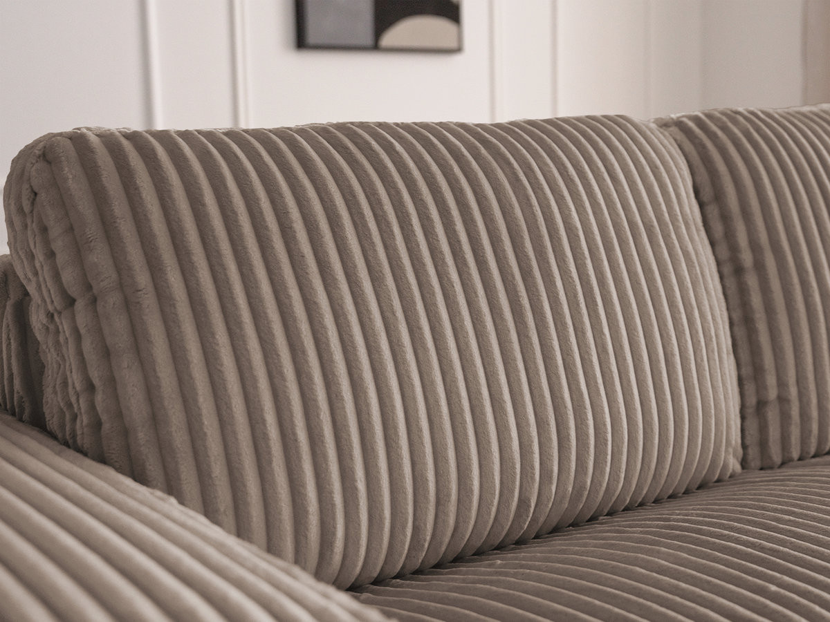 Canapé droit convertible IBIZA ouverture express velours côtelé