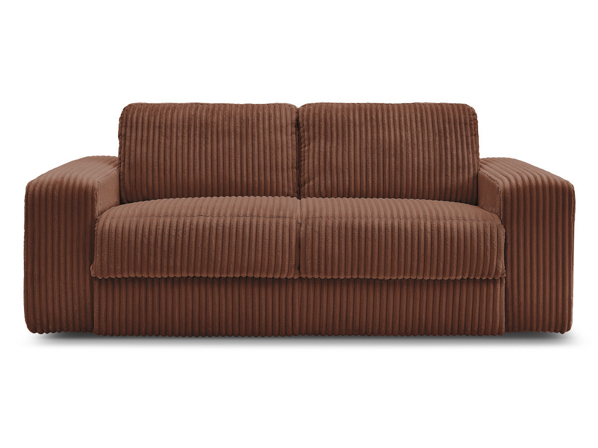 Canapé droit convertible IBIZA ouverture express velours côtelé