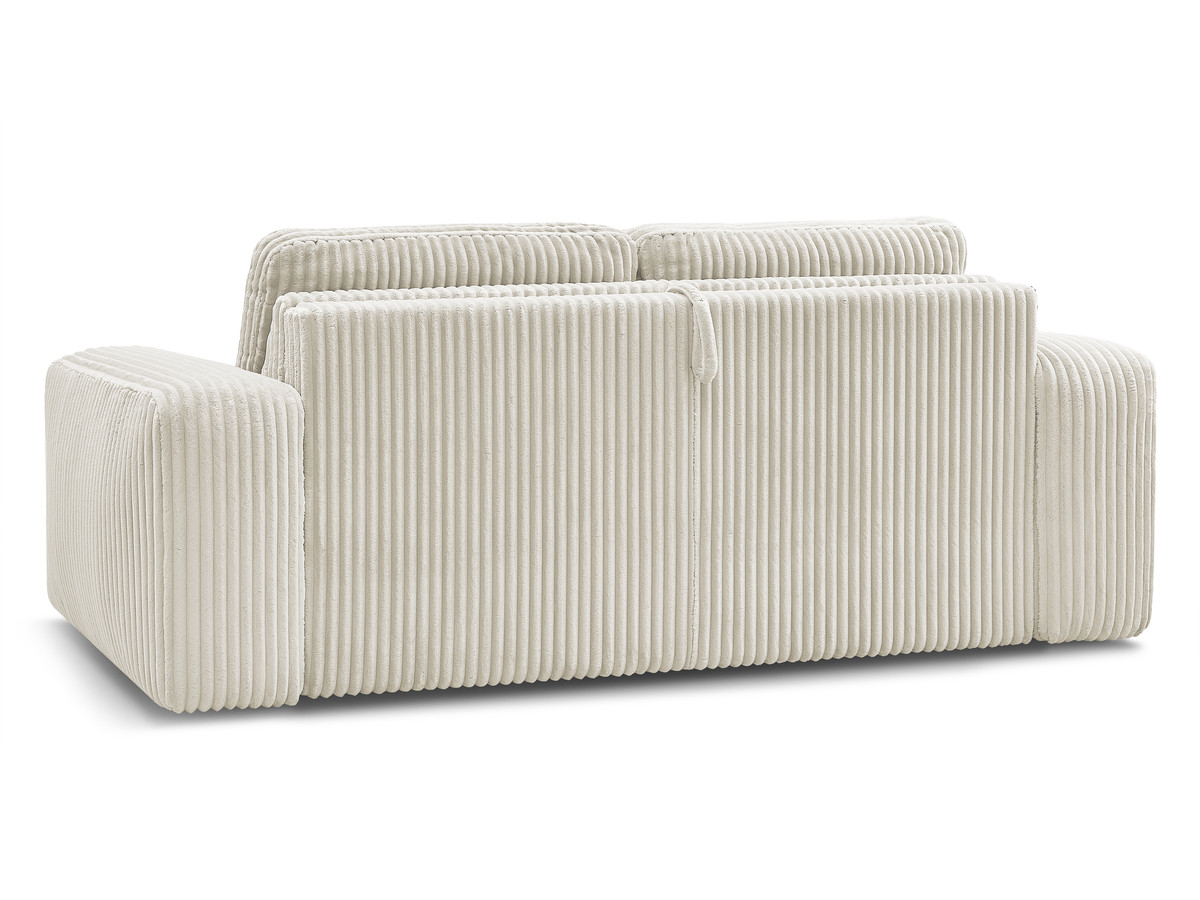 Canapé droit convertible IBIZA ouverture express velours côtelé