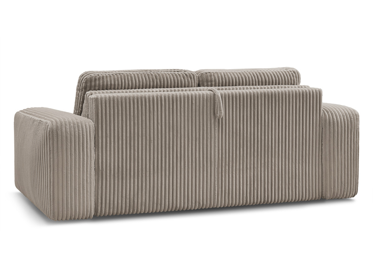 Canapé droit convertible IBIZA ouverture express velours côtelé