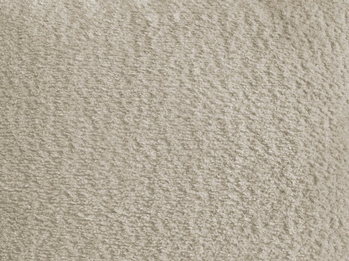 Chauffeuse 1 place avec accoudoir pour canapé modulable AZRA bouclette beige — vue 6