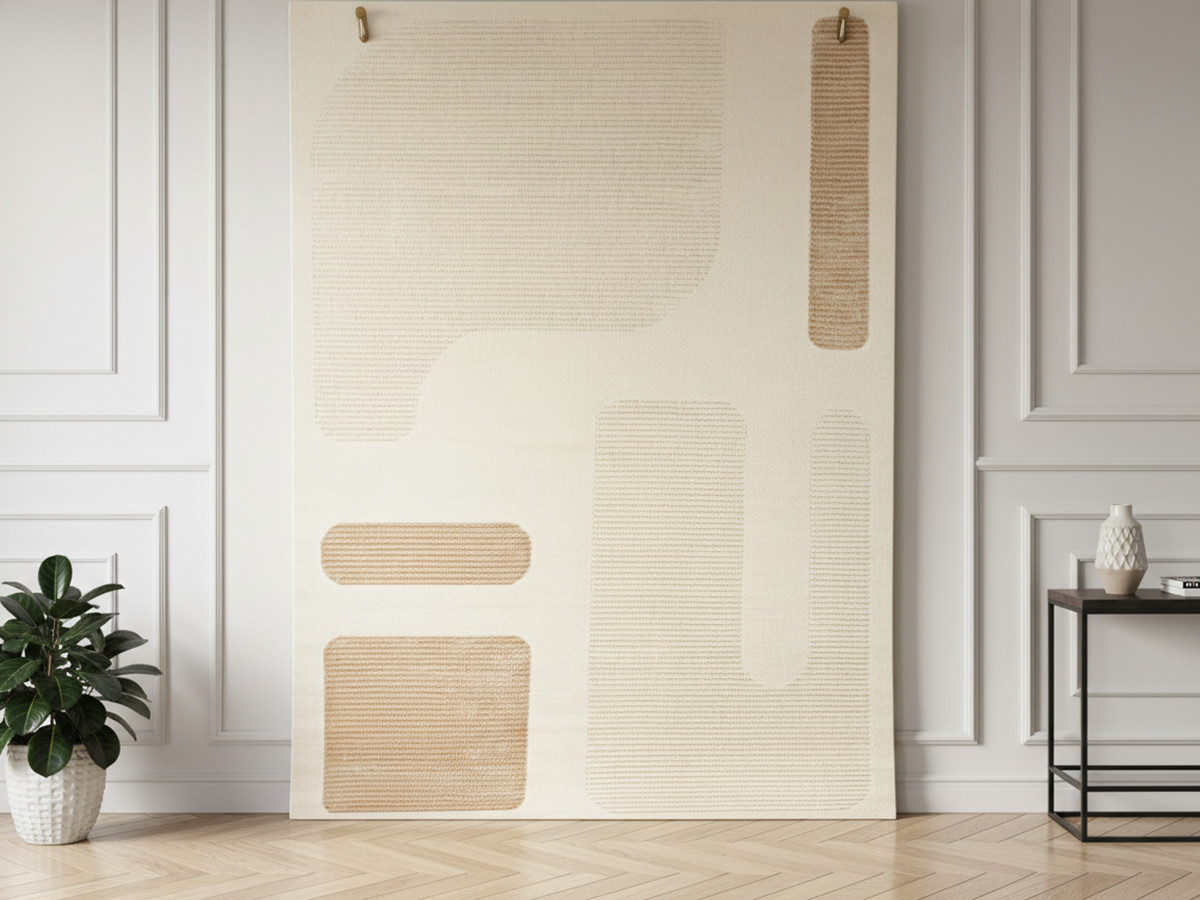 Tapis poils court NAOMIE motif géometrique Tapis poils court NAOMIE motif géometrique