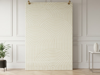 Tapis poils ras NOLAN motif abstrait