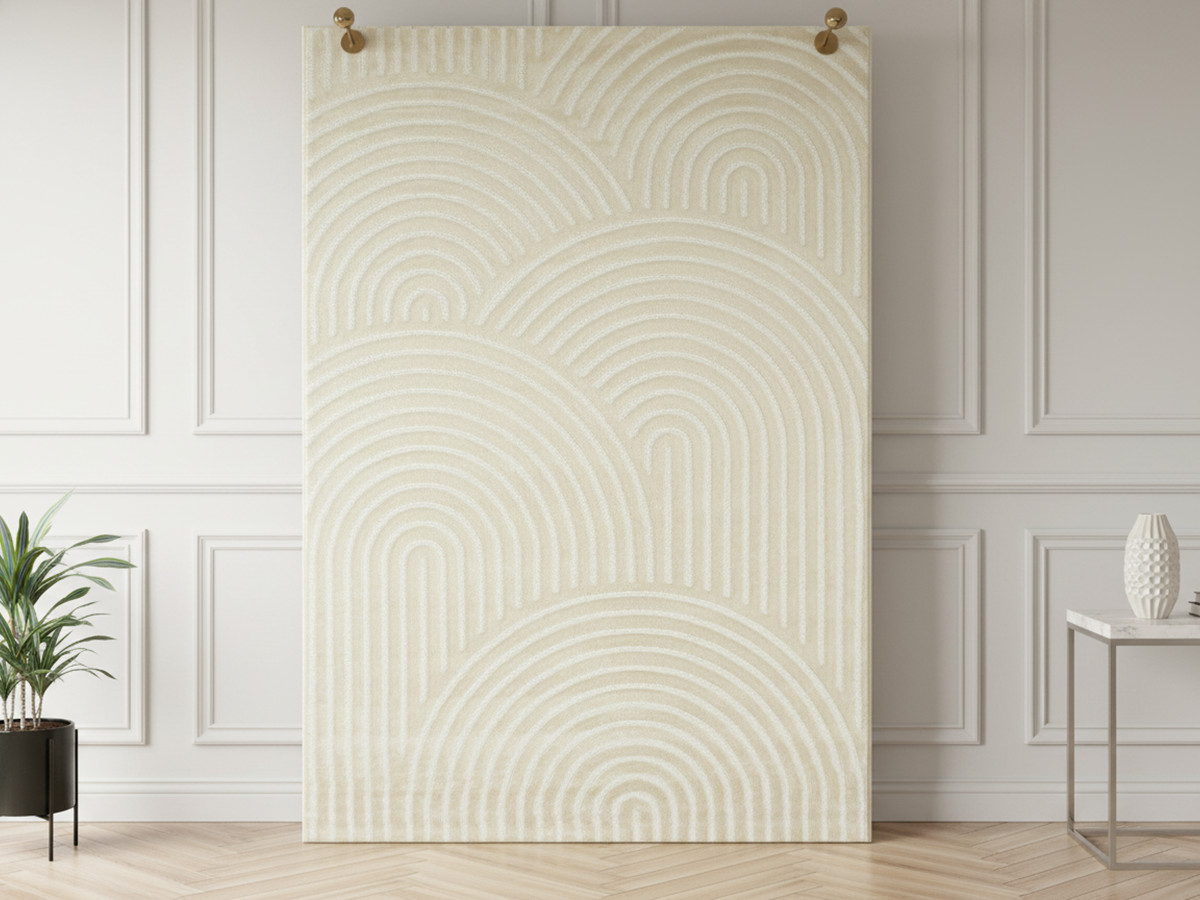 Tapis poils ras NOLAN motif abstrait Tapis poils ras NOLAN motif abstrait