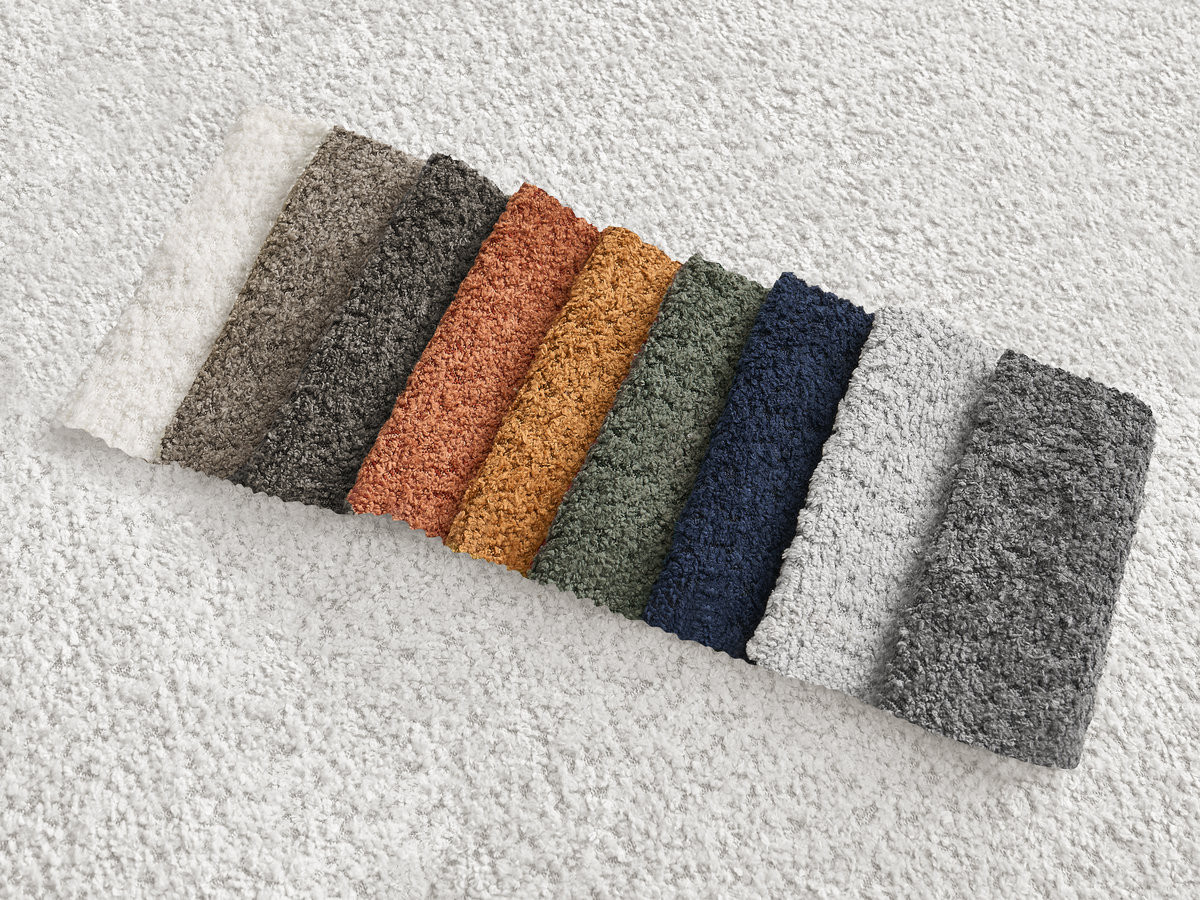 Pouf AZRA bouclette blanc — vue 5