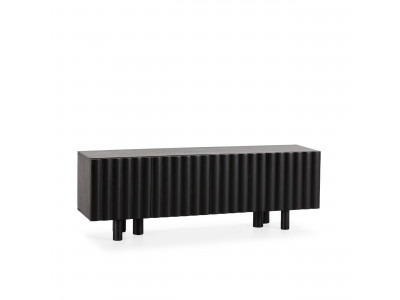 Meuble TV 4 portes 160 cm GABRIEL bois massif de manguier