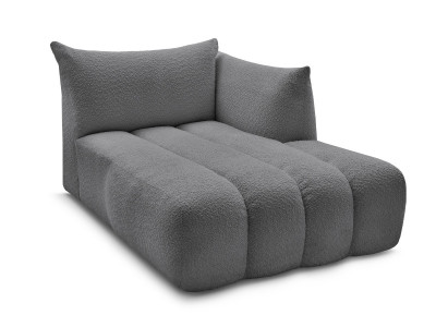 Méridienne pour canapé modulable AZRA tissu bouclette