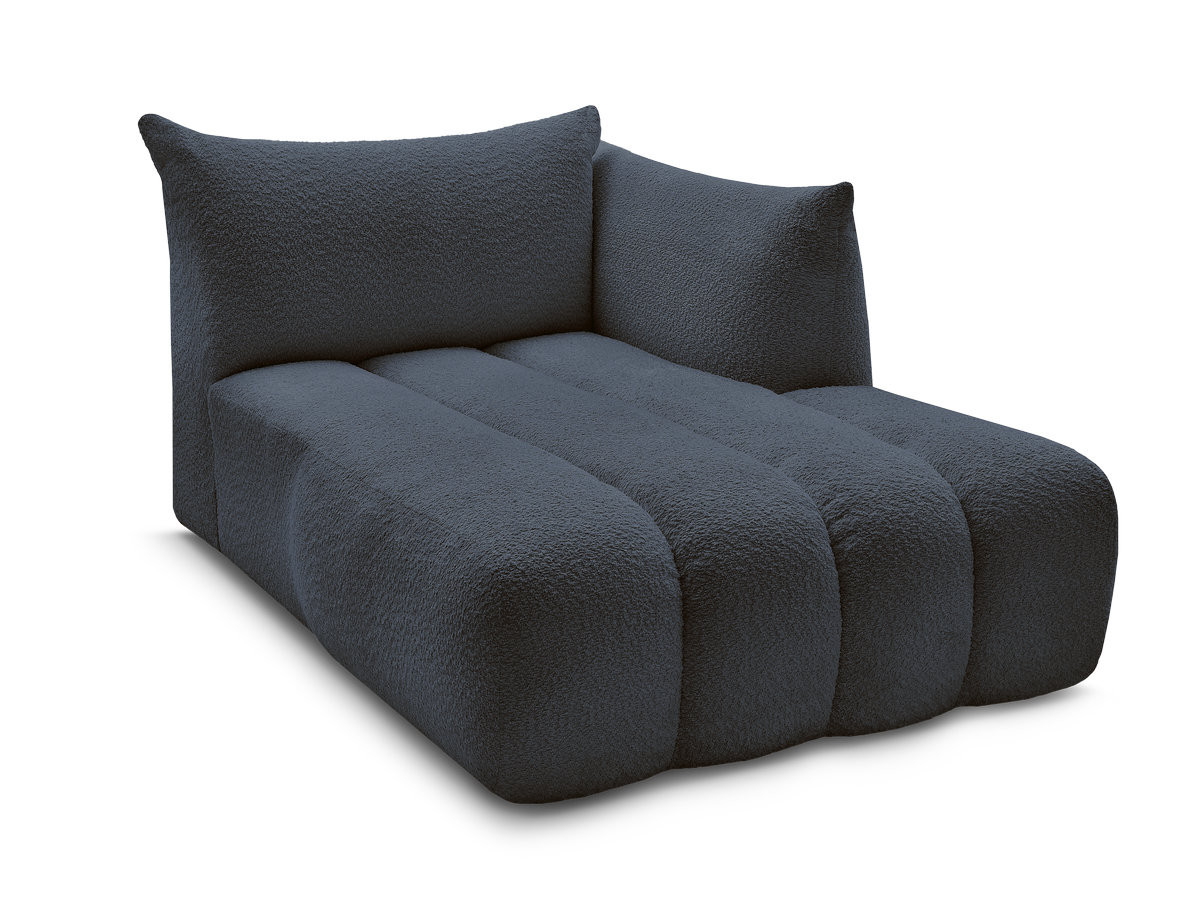 Méridienne pour canapé modulable AZRA tissu bouclette