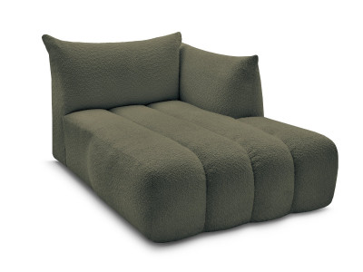 Méridienne pour canapé modulable AZRA tissu bouclette