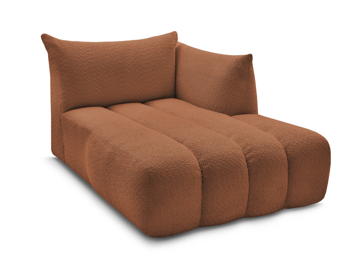 Méridienne pour canapé modulable AZRA tissu bouclette