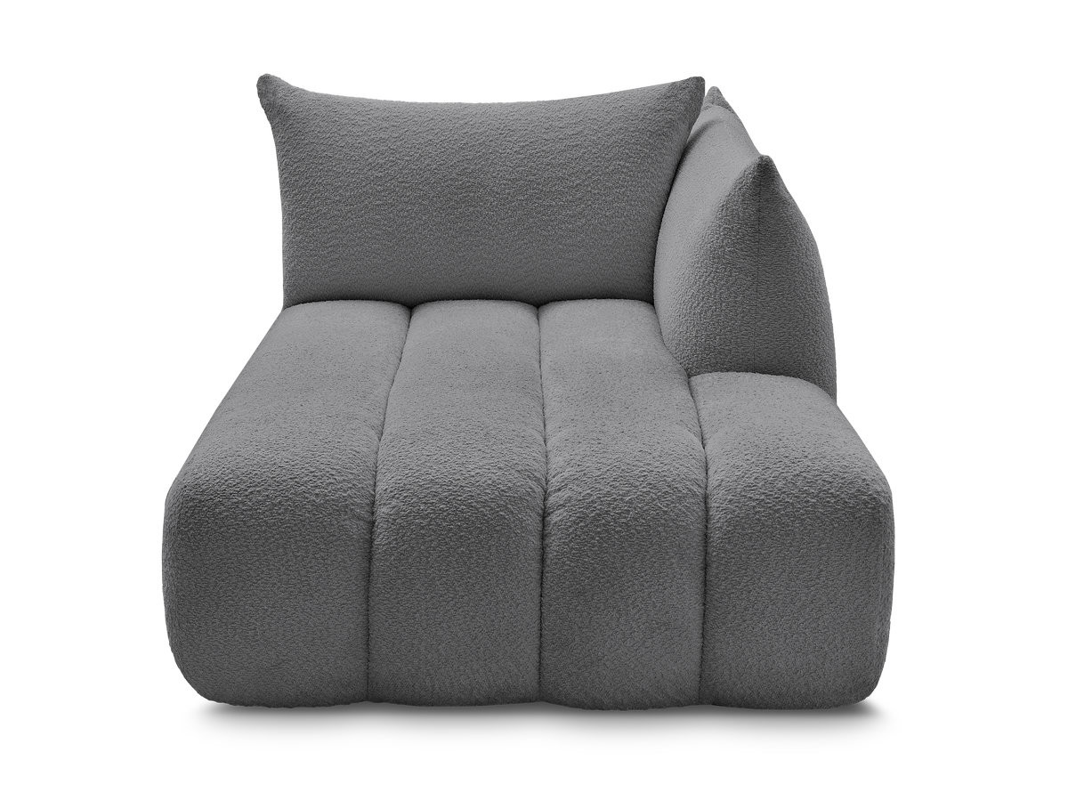 Méridienne pour canapé modulable AZRA tissu bouclette