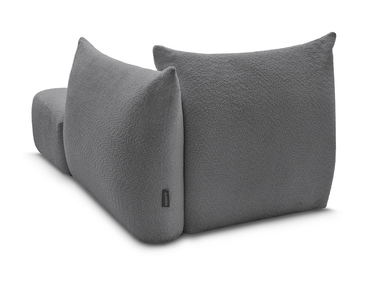 Méridienne pour canapé modulable AZRA tissu bouclette