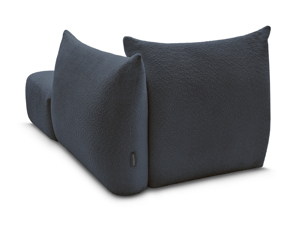 Méridienne pour canapé modulable AZRA tissu bouclette