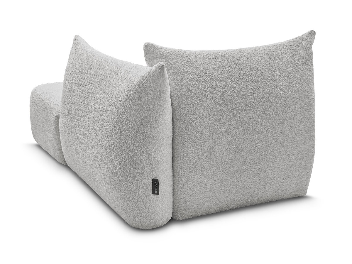 Méridienne pour canapé modulable AZRA tissu bouclette