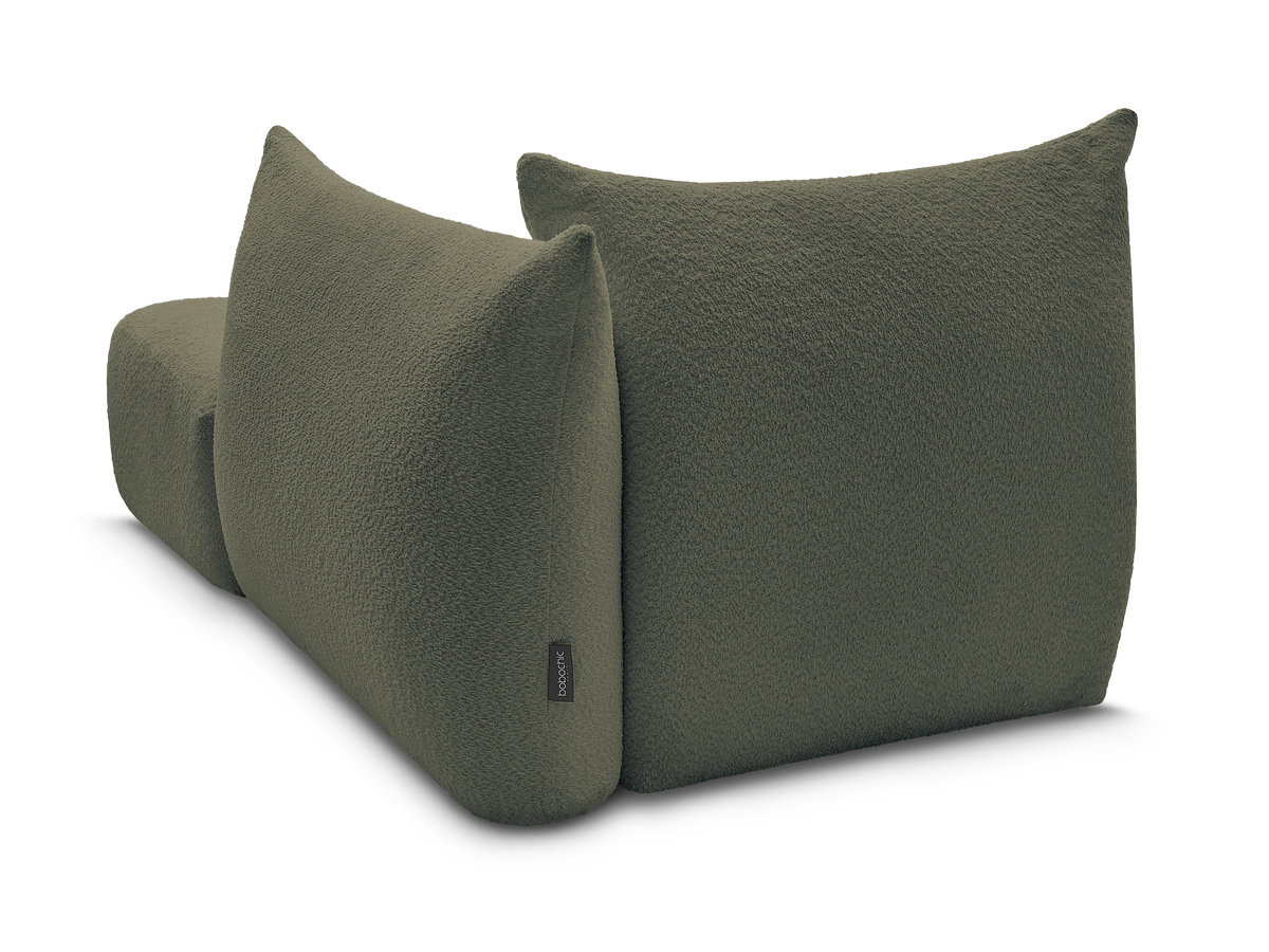 Méridienne pour canapé modulable AZRA tissu bouclette