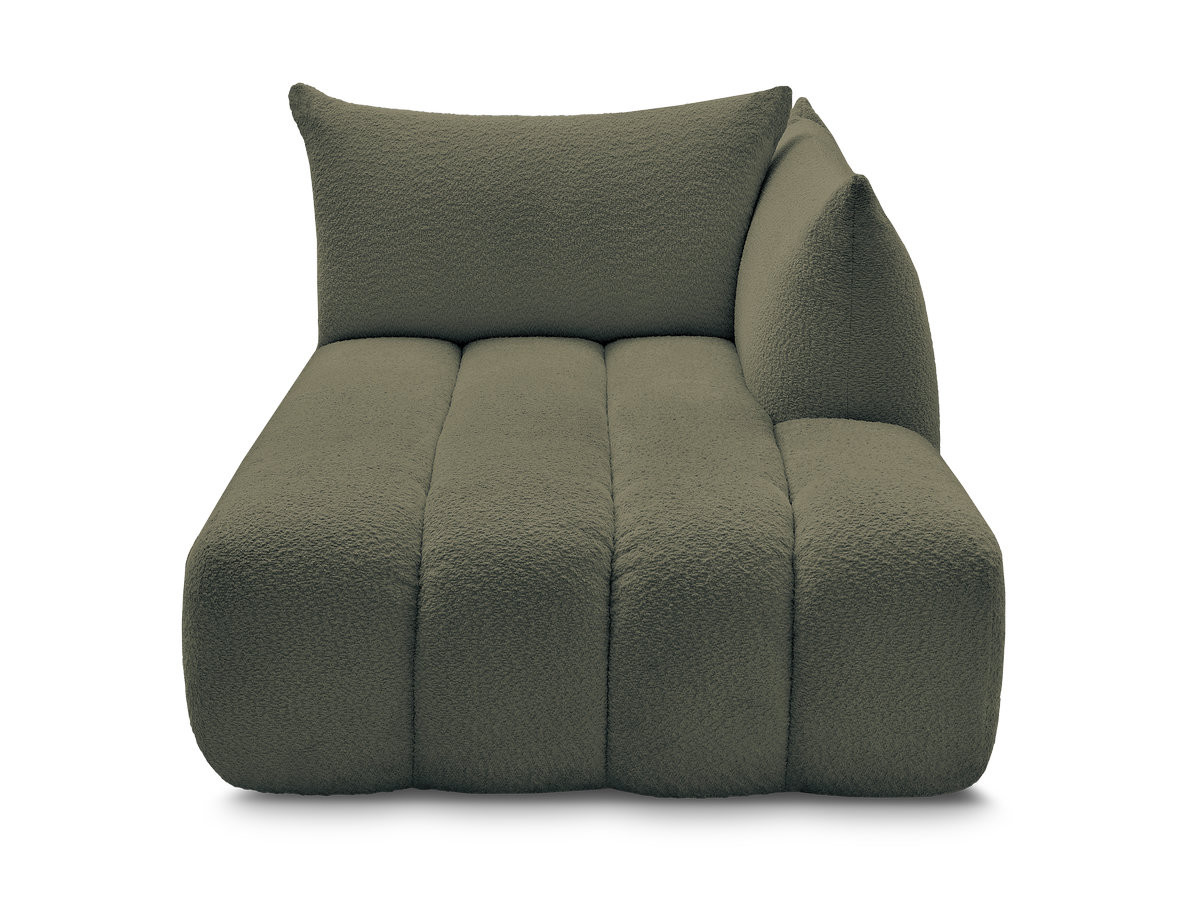 Méridienne pour canapé modulable AZRA tissu bouclette