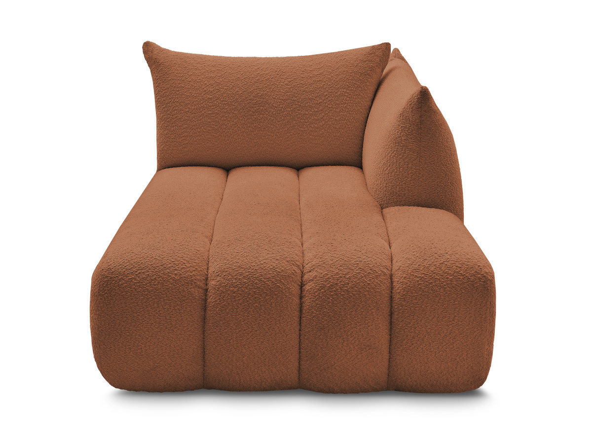 Méridienne pour canapé modulable AZRA tissu bouclette