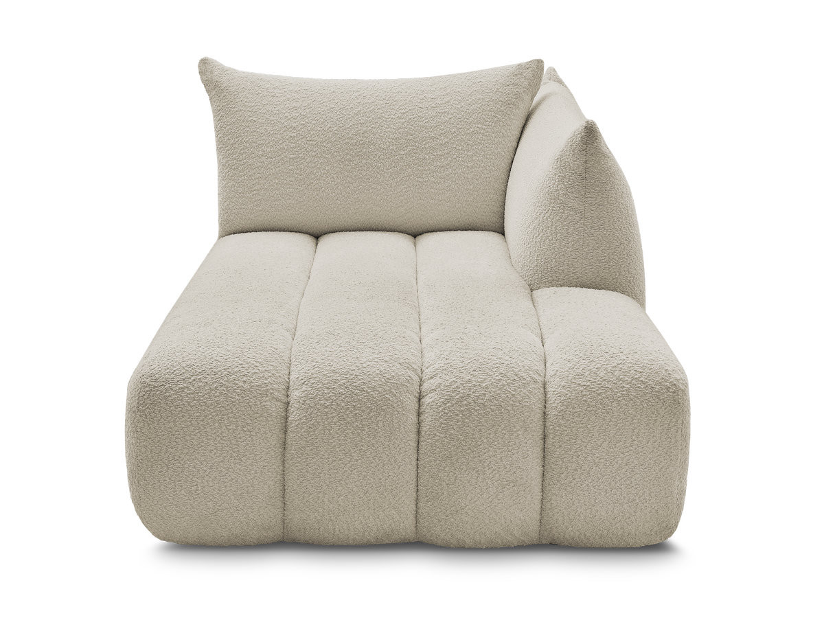 Méridienne pour canapé modulable AZRA tissu bouclette