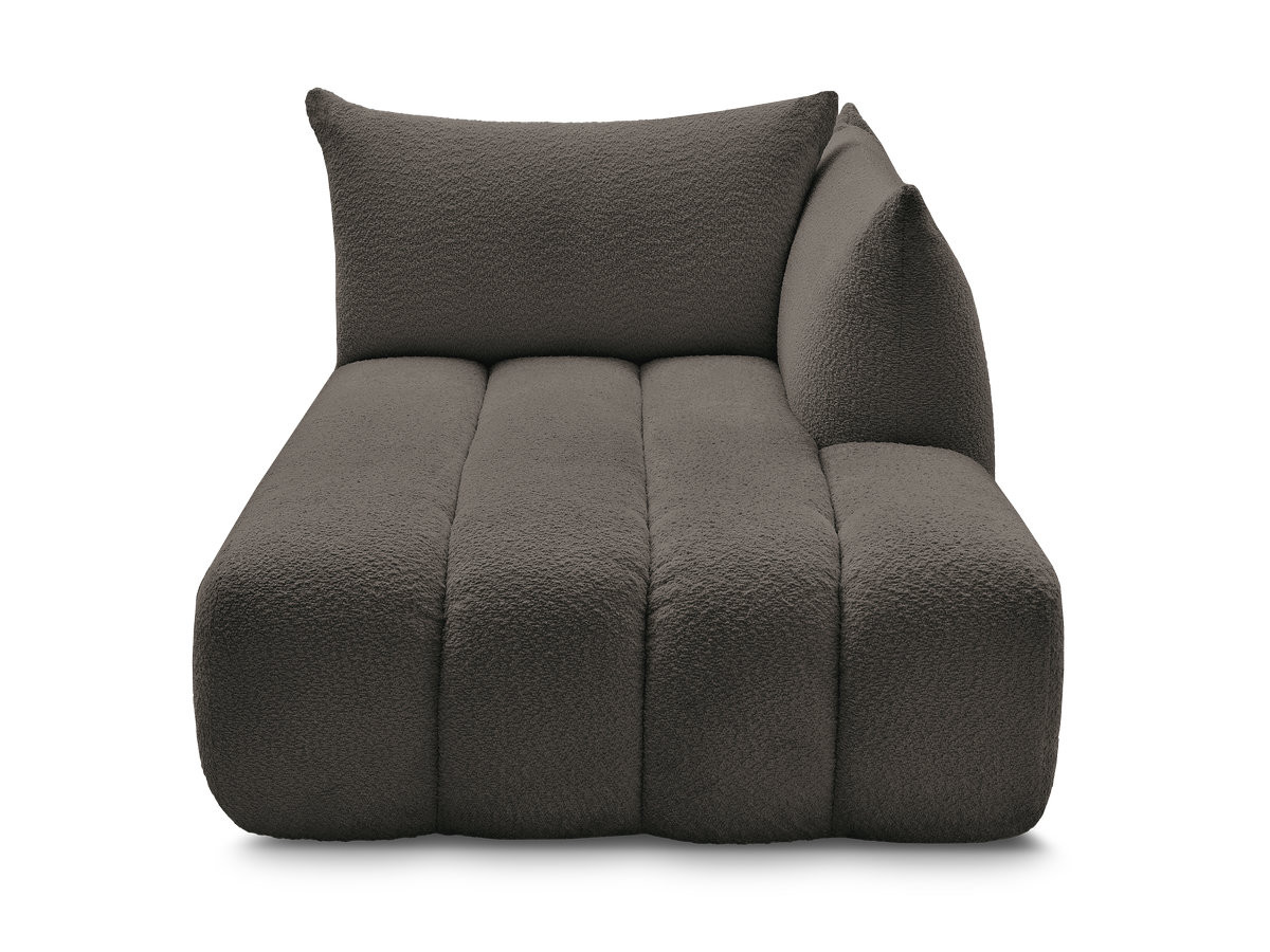 Méridienne pour canapé modulable AZRA tissu bouclette