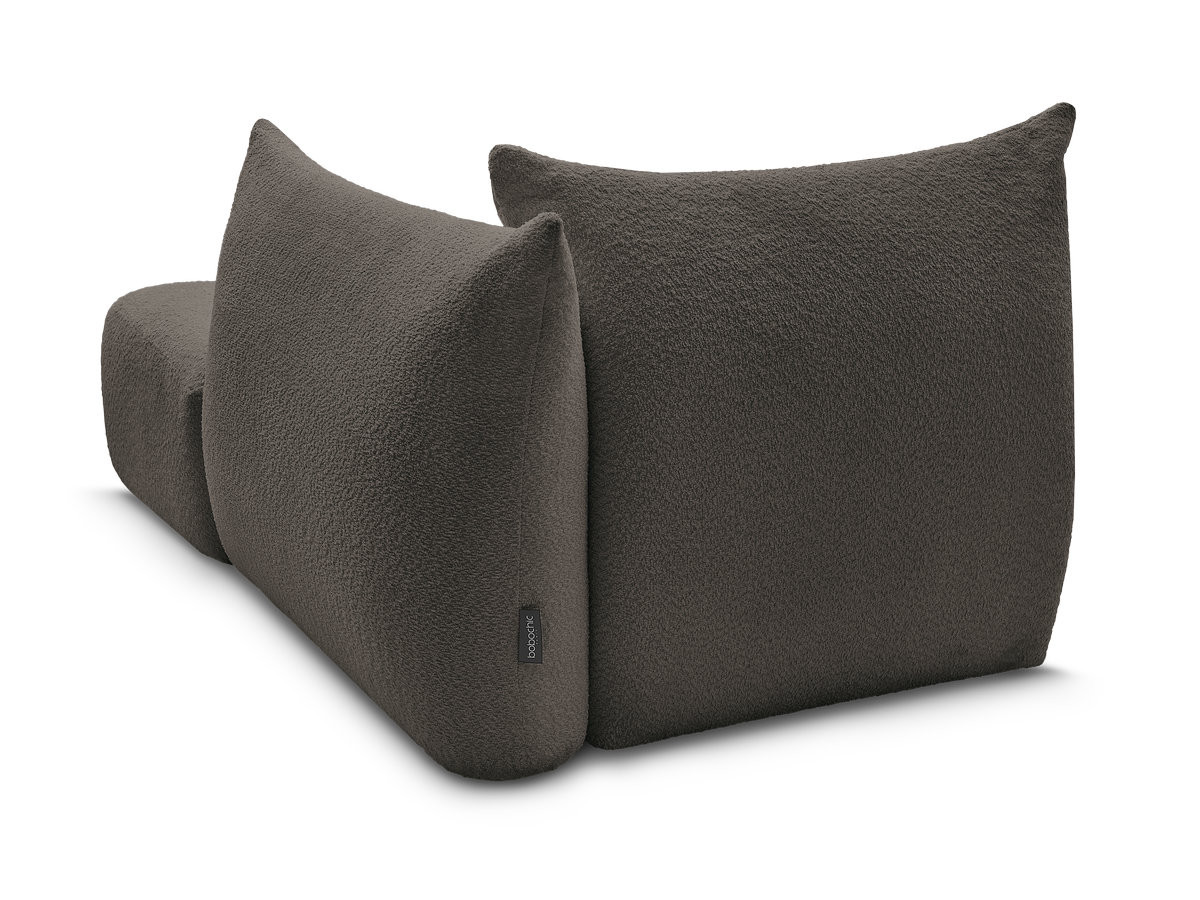 Méridienne pour canapé modulable AZRA tissu bouclette